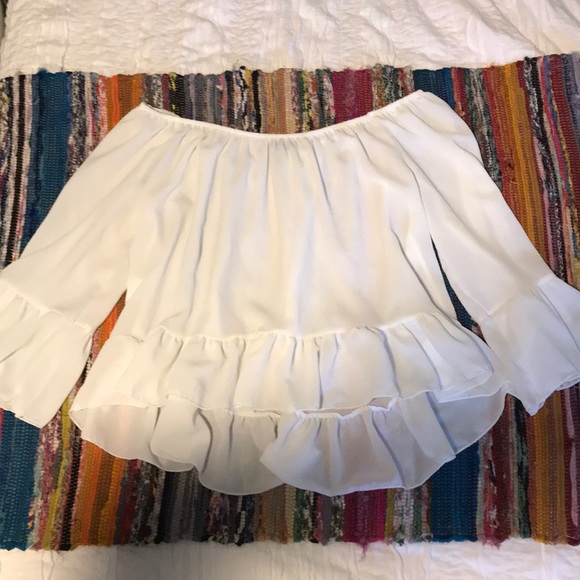 Boohoo Tops - Flowy off the shoulder top